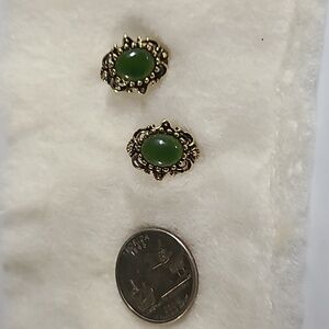 Vintage jade earrings